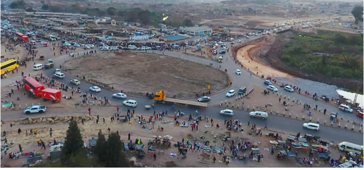 Mbudzi Interchange construction 63 percent complete