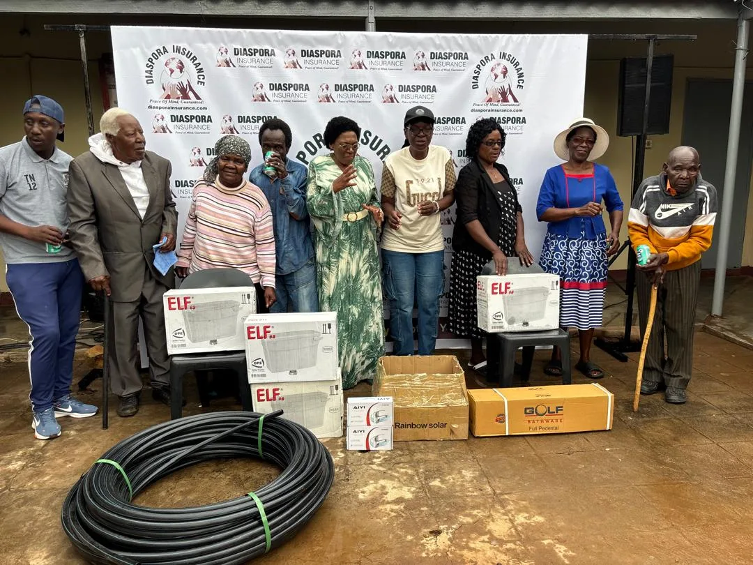 Diaspora Insurance donates supplies to Gwanda Old People’s Home